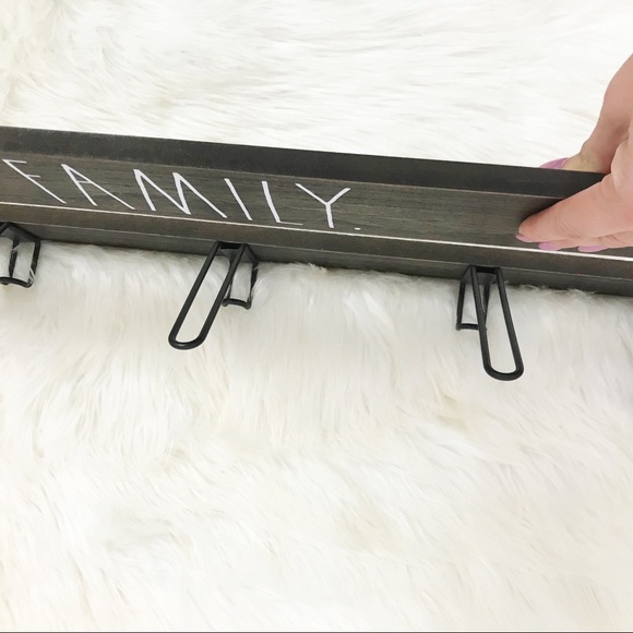 Rae Dunn FAMILY Coat Hooks Entryway - Picture 5 of 8